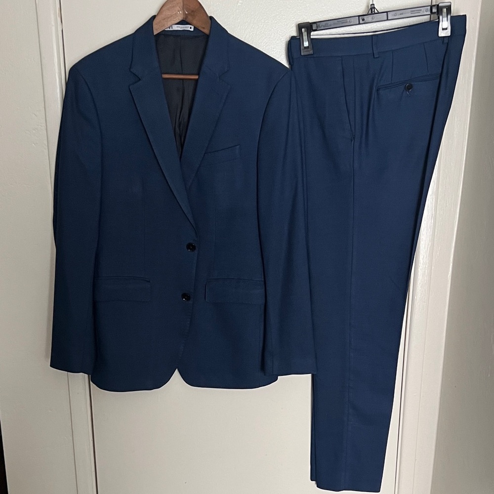 Zara Navy Men's Suit